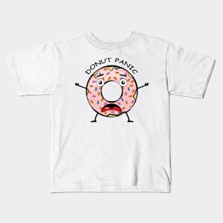 Donut Panic - Funny Donut Pun Kids T-Shirt